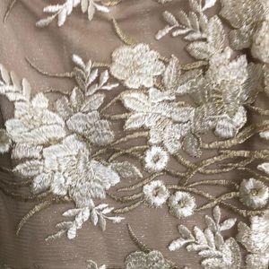 moira floral embroidered dress in navy